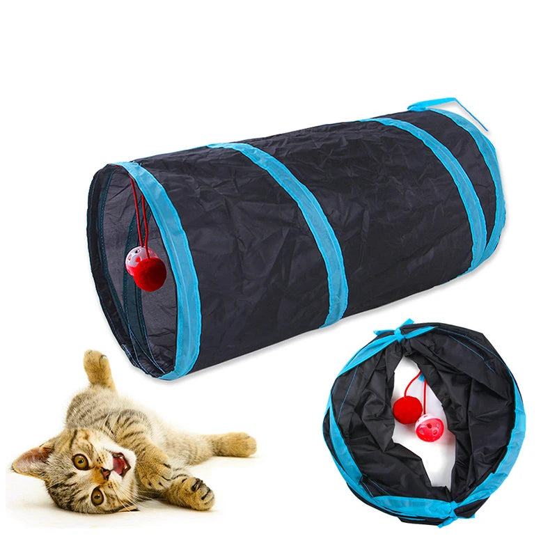 Collapsible Cat Tunnel | Fun Hideaway for Cats & Kittens