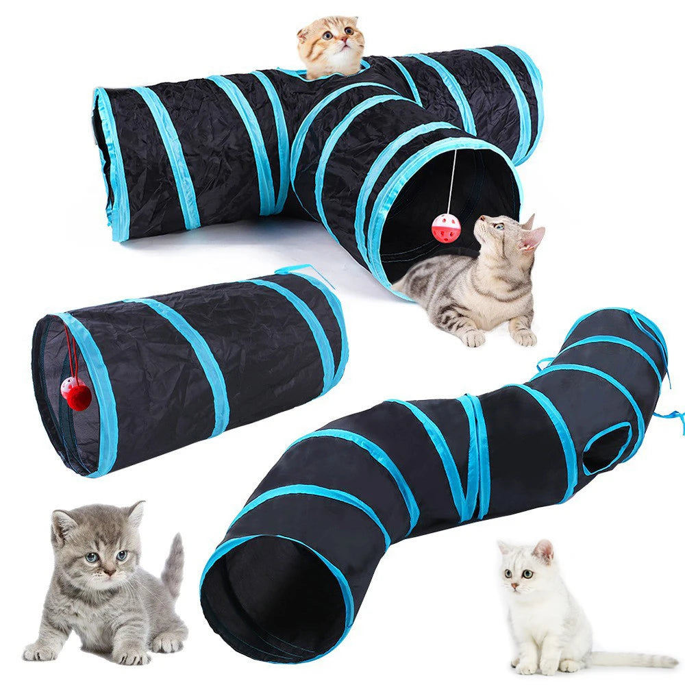 Collapsible Cat Tunnel | Fun Hideaway for Cats & Kittens