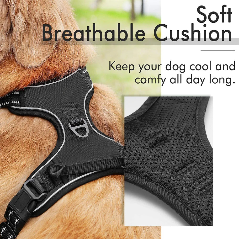 ComfortFit No-Pull Adjustable Dog Harness – Safe, Secure & Easy to Wear