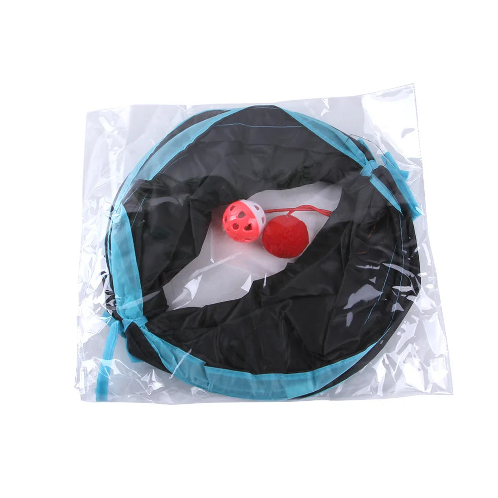 Collapsible Cat Tunnel | Fun Hideaway for Cats & Kittens