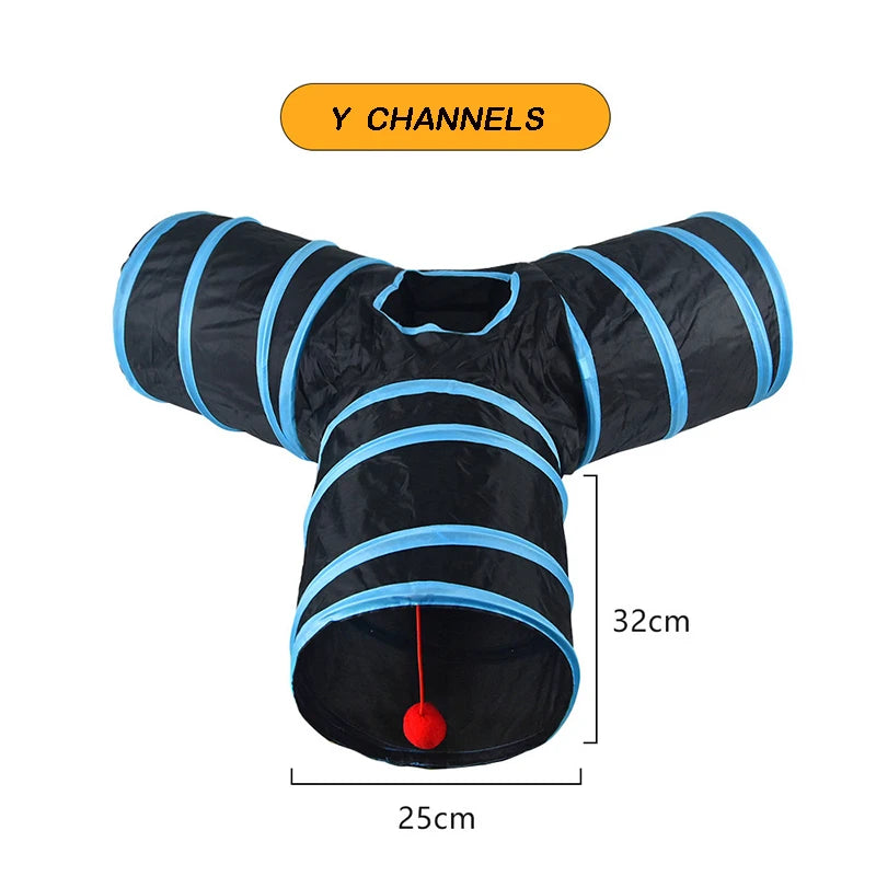 Collapsible Cat Tunnel | Fun Hideaway for Cats & Kittens