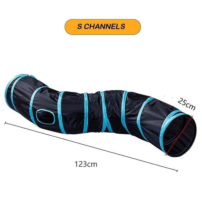 Collapsible Cat Tunnel | Fun Hideaway for Cats & Kittens