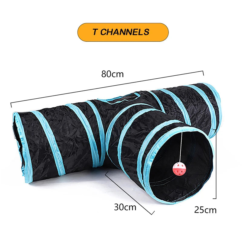 Collapsible Cat Tunnel | Fun Hideaway for Cats & Kittens