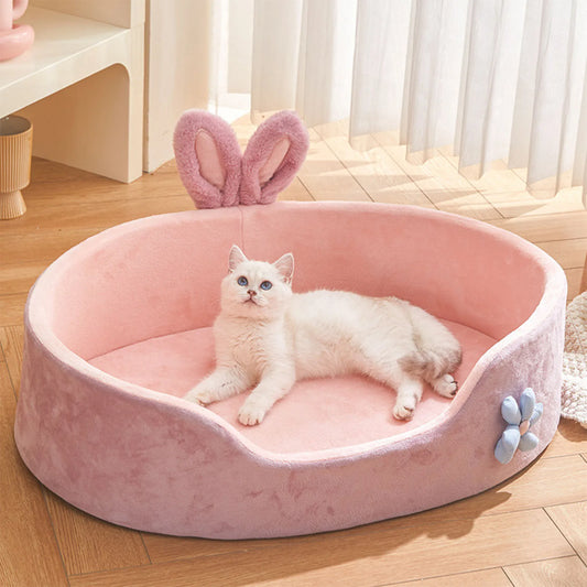 Pink Washable Dog Bed | Cozy, Soft & Easy to Clean