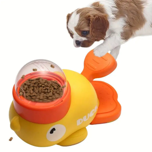 Interactive Dog Treat Dispenser | Push-Button Reward Feeder