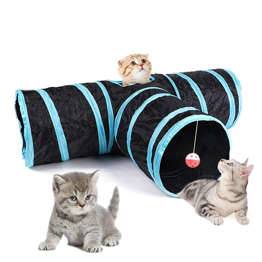 Collapsible Cat Tunnel | Fun Hideaway for Cats & Kittens