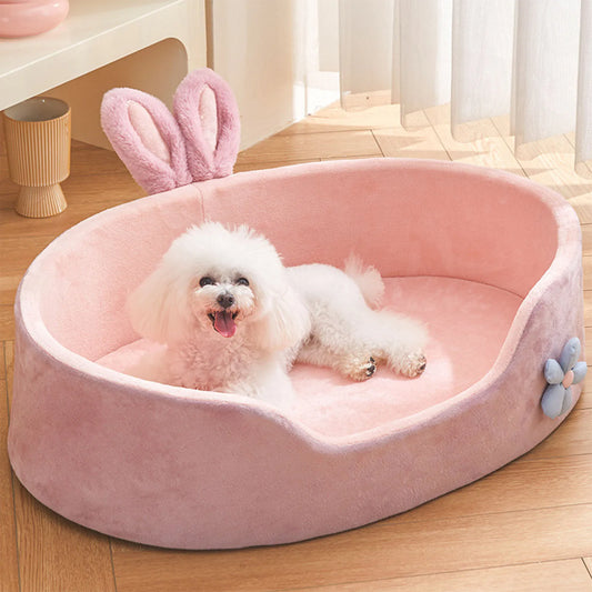 Pink Washable Dog Bed | Cozy, Soft & Easy to Clean