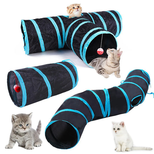 Collapsible Cat Tunnel | Fun Hideaway for Cats & Kittens