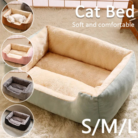 Plush Cat Bed | Perfect for Napping & Loungin
