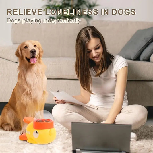 Interactive Dog Treat Dispenser | Push-Button Reward Feeder